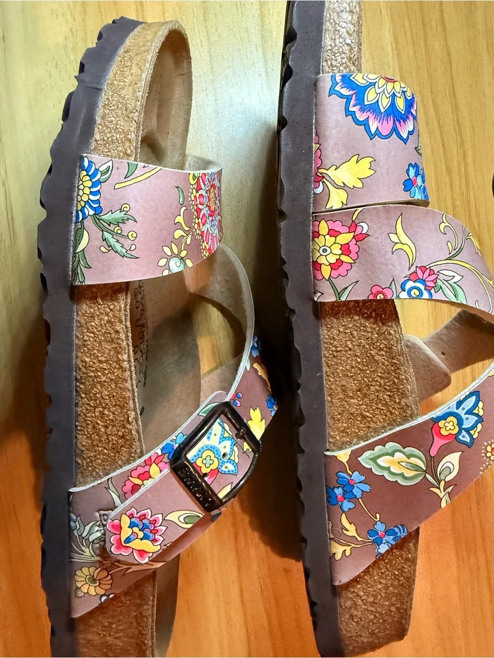 Birkenstock Suede Tan Footbed Slip-On